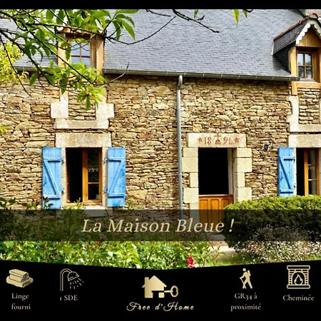 LA MAISON BLEUE,authenticité, nature, simplicité, 2-5 personnes, Moëlan sur Mer Extérieur photo